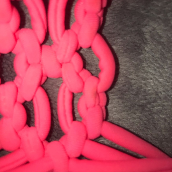 Adorable Neon Orange Bikini Top - Picture 2 of 3